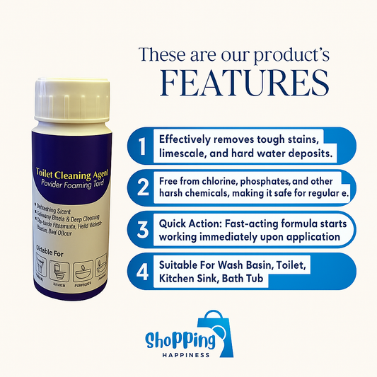 Powder Foaming Toilet Cleaner 100 gm (Pack of 2)